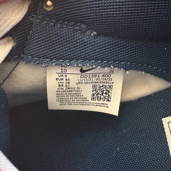 Nike Dunks Navy Blue White - Mens Size 10 - Picture 5 of 6